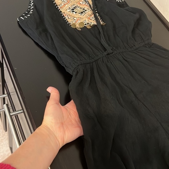 Greylin Anya Jumpsuit in black, Cotton blend, fully lined, bohemian, size S - Picture 15 of 16